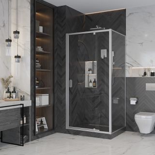 Душевой уголок Ambassador Elysium 111021104KX-90KX 100x90см хром/прозрачное